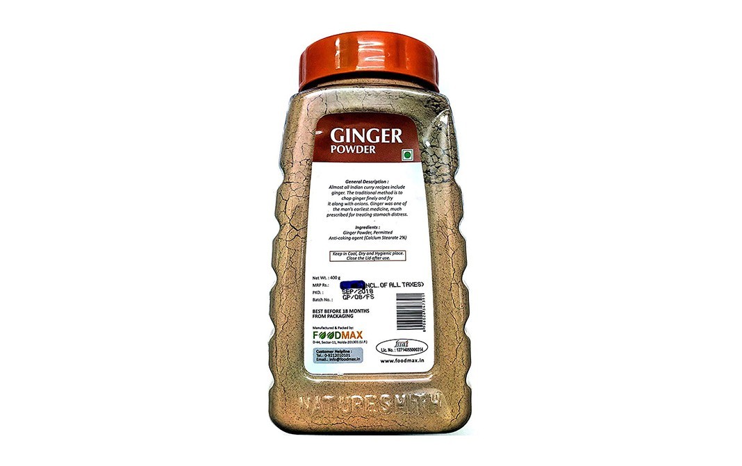 NatureSmith Ginger Powder    Plastic Jar  400 grams